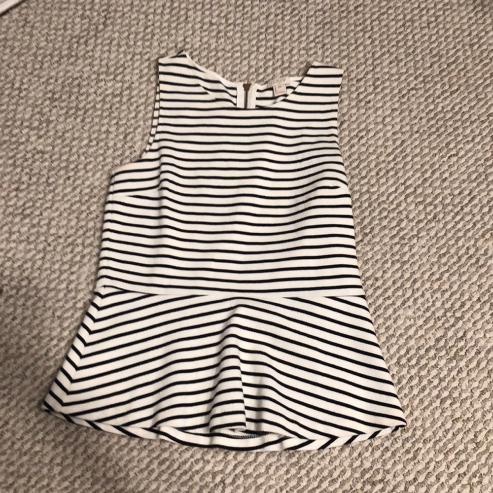 J.Crew peplum short sleeve